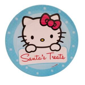 Vintage Sanrio Hello Kitty Santas Treats Plate Santa Cookie Plate 2014